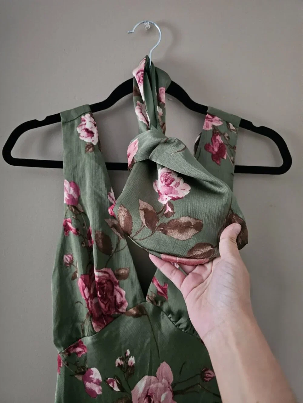 Green Floral Dress